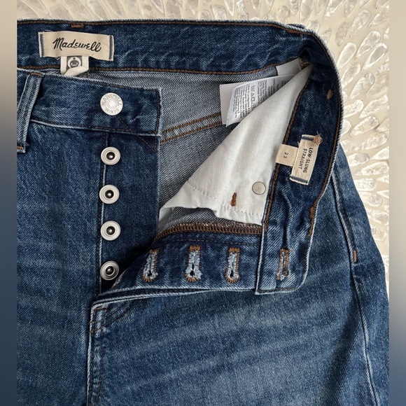 Madewell Low Slung Straight Jeans Size 23 - Picture 4 of 10